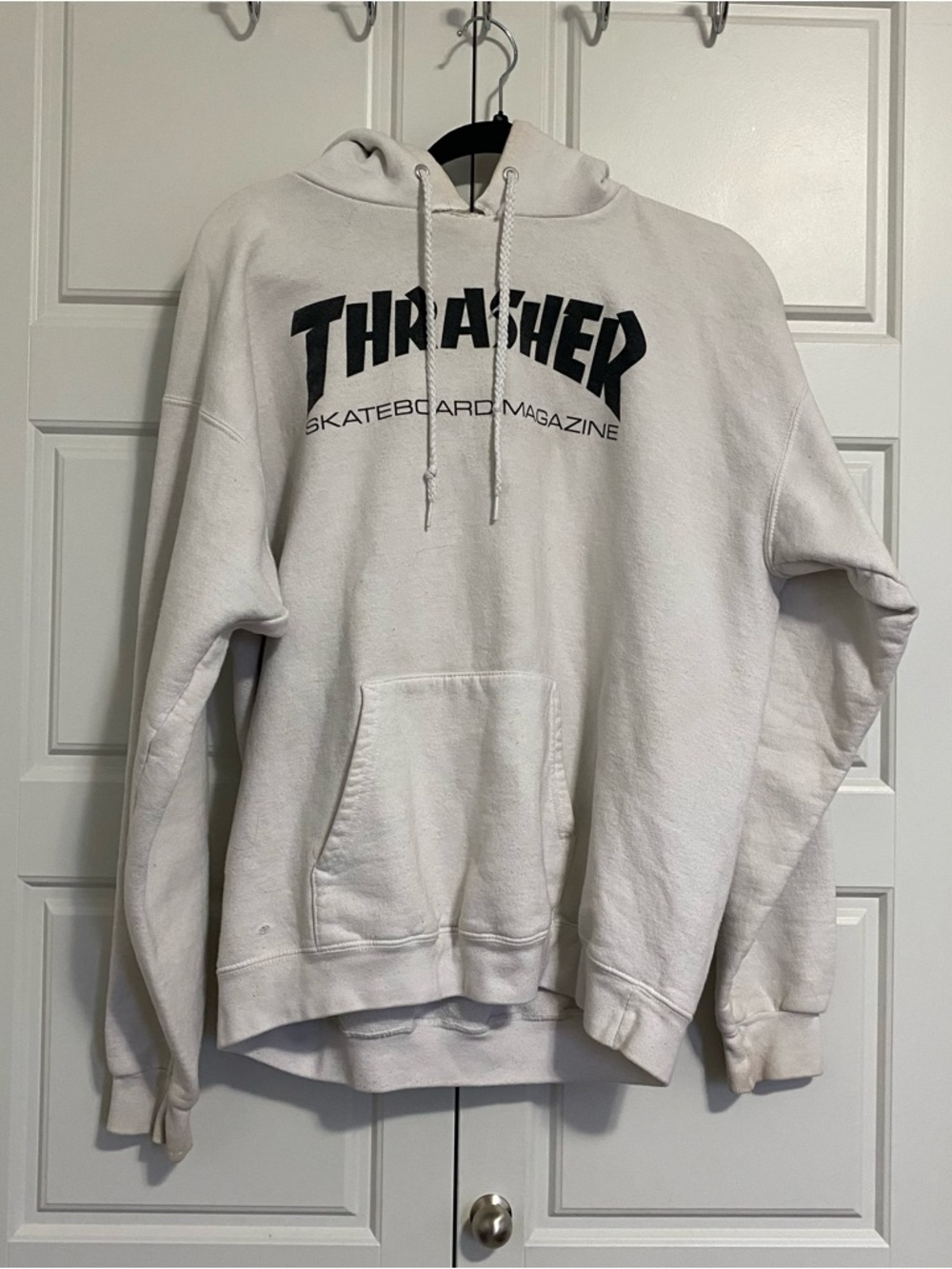 Thrasher Vintage White Hoodie for Men